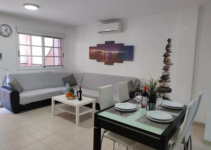 Cristianos - Heated Swimming Pool Air-conditioned 公寓 洛斯克里斯蒂亚诺斯